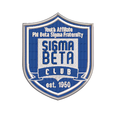 Sigma Beta Club Embroidered Appliqué Twill Seal Patch - 4'' Sew or Iron On